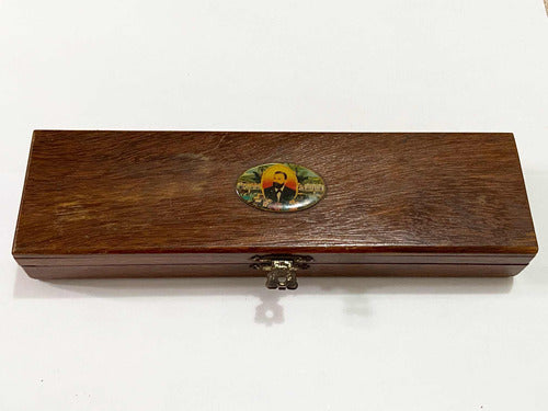 Antiga Caixa De Madeira Charuto Com Imagen Dannemann Mata Fina