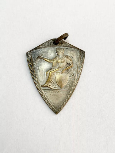 Antiga Medalha Panelli Cor Prata