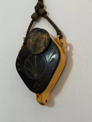 Antigo Espelho De Mão Japonês