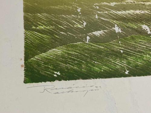 Quadro Antiga Serigrafia Pa - Refração - Inacio Rodrigues