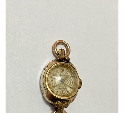 Relógio Antigo Dalva 17 Rubis Plaquer Ouro 20 Microns