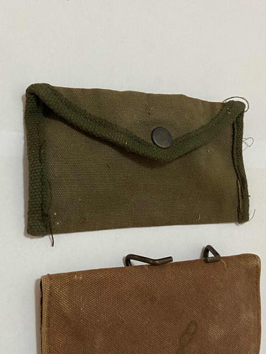 Antigo Porta Munições E Porta Coldre Porta Arma Militar