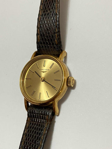 Relógio Antigo Longines Swiss Banhado Ouro Funcionando