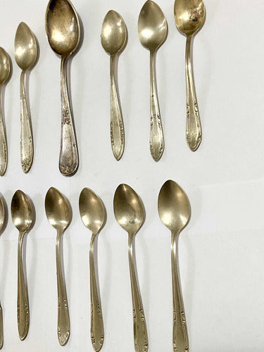 Coleção Colheres Antigas Prata Alpaca Wolff