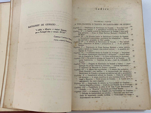 Antigo Livro Bartolomeu De Gusmão Inventor Do Aerostato 1942