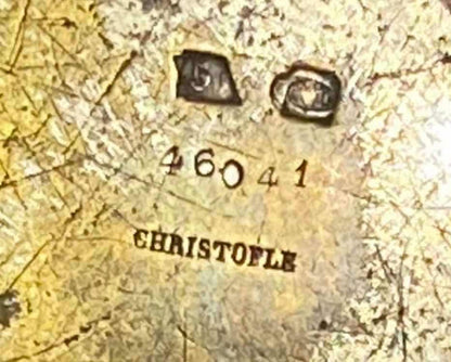 Antigo Prato Salva Cor Prata Marca Christofle