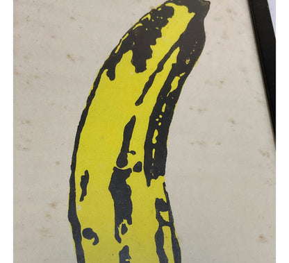 Quadro Antigo Decorativo Pop Art Banana Assinado