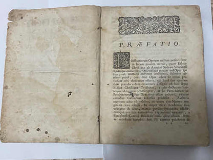 Livro Antigo Raro 1758 Theologia Moralis De Antonii Godeau - Teologia Cristã Em Latim