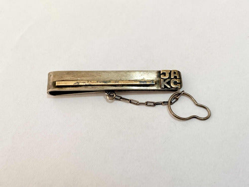 Prendedor De Gravata Antigo Prata 925