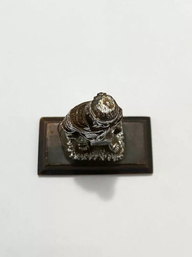 Escultura Antiga Gaucho Laçador Cor Prata