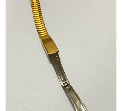 Pulseira De Relógio Antiga Dourada 18mm