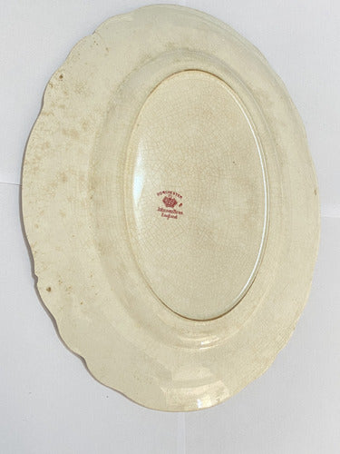 Prato Porcelana Johnson Brothers Inglaterra Florido Antigo