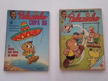 Revista Almanaque Quadrinho Antigo Pele Pelezinho Copa 86