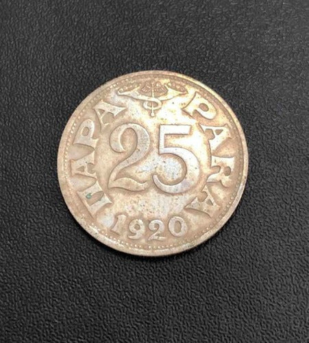 Moeda Antiga 1920 Iugoslávia 25 Para