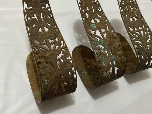 Suportes De Bronze Antigo Para Cortina Lote 3