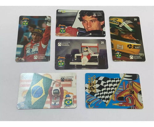 Coleção Cartões Telefônicos Antigos Ayrton Senna F1