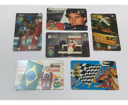 Coleção Cartões Telefônicos Antigos Ayrton Senna F1