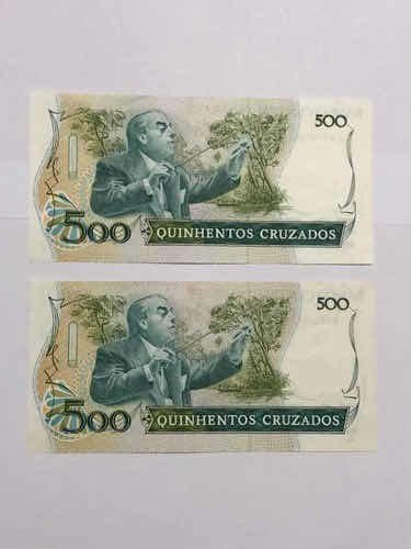 Cédulas Antigas Brasil 500 Cruzados