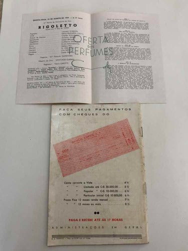 Revista Antiga Programa Teatro Municipal Rio De Janeiro 1944