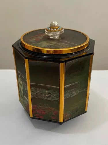 Antigo Porta Joias Caixa De Musica Desenho Oriental Funciona