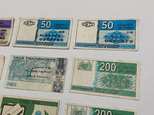 Passes Antigos Passagem De Onibus Cmtc Smt Lote