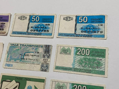 Passes Antigos Passagem De Onibus Cmtc Smt Lote