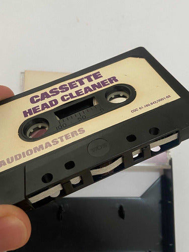 Fita Cassete K7 De Limpeza Antiga Audiomasters Headcleaner
