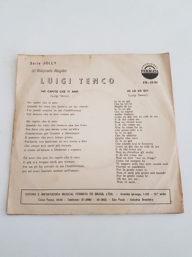 Disco Compacto Antigo Luigi Tenco