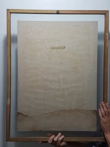 Quadro Antigo Gravura Assinada 1964