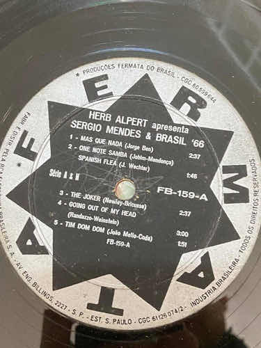 Antigo Lp Vinil Disco Sergio Mendes Brasil 66