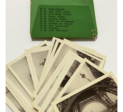 Lote Fotos Originais Antigas De Paris Souvenir Torre Eiffel