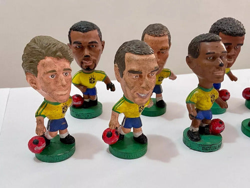 Coleção Bonecos Antigos Coca Cola Mini Craque Brasil Copa 98