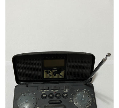 Rádio Relógio Portátil Antigo Lexon Voyageur