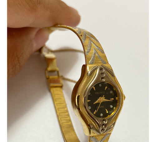 Relógio Antigo Oremte Quartz Dourado