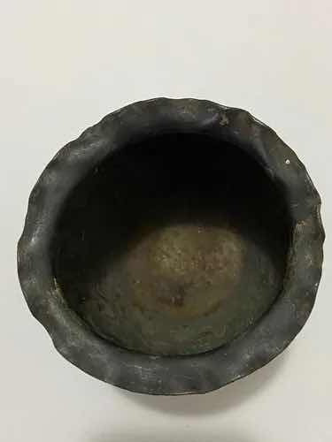 Vaso Antigo Em Metal Prata Mappin & Webb Com Desenhos Flor