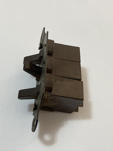 Antigo Interruptor Triplo Em Baquelite