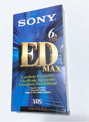 Fita Antiga Vhs Sony 6 Horas T 120 Lacrada