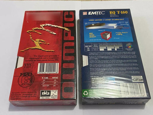 Fita Antiga Vhs Lacrada Virgem Emtc Basf E Emtec Eq T-160