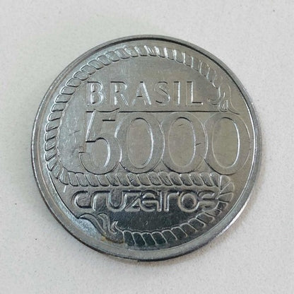 Moeda Antiga 5000 Cruzeiros Tiradentes 1992