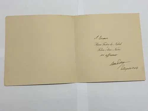 Antigos Cartões Com Mensagens Ass Por Dom Pedro De O E Braga