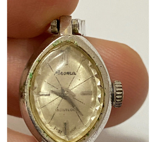Relógio Antigo Oval Suiço Aroma Incabloc