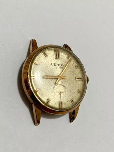 Relógio Antigo Leroy 17 Rubis Swiss Made Suiço