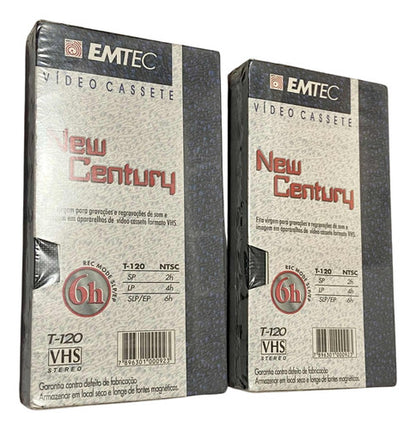 Antigas Fitas Vhs Lacradas Virgem Emtec New Century
