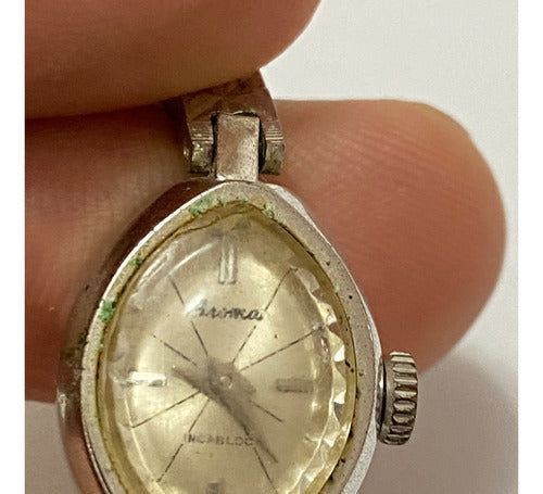 Relógio Antigo Oval Suiço Aroma Incabloc