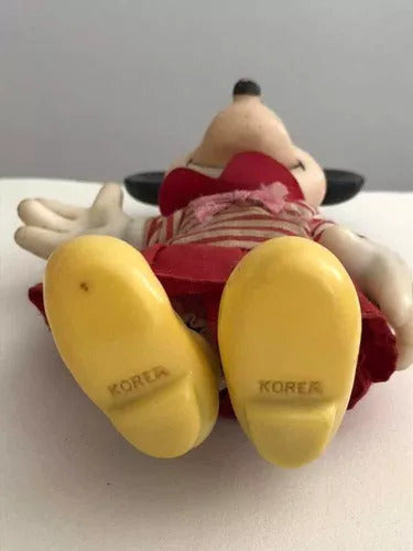 Boneca Minnie Antiga Rara Anos 80 Feita Na Coreia