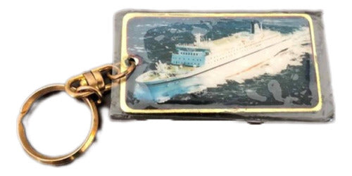 Chaveiro Antigo Japonês Navio