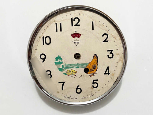 Relógio Despertador Antigo Metal Galo Jam Loceng Ayam China