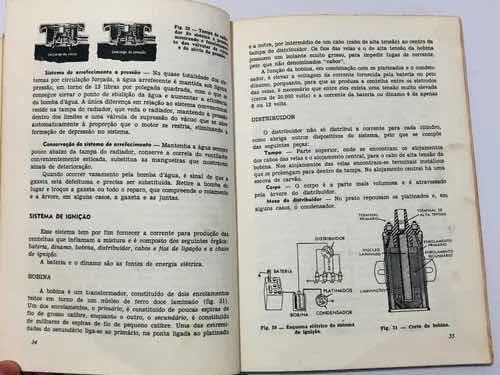 Livro Manual Antigo Manutenção De Automóveis Vw Ford Gm