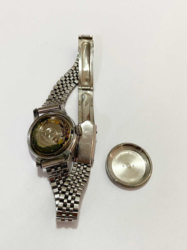 Antigo Relógio Bucherer Automatic 17 Jewels Suiço Cor Prata