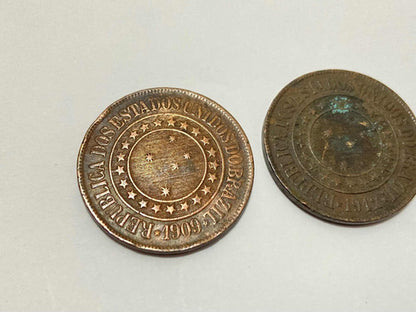 Moedas Antigas 40 Réis - 09 E 12